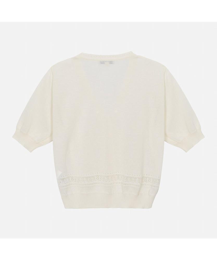 Thursday Island V-Neck Short Sleeve Cardigan_T264Mcd253W