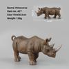 Wild African Rhino Model Collectible Toy For Educational Display And Kids Learning