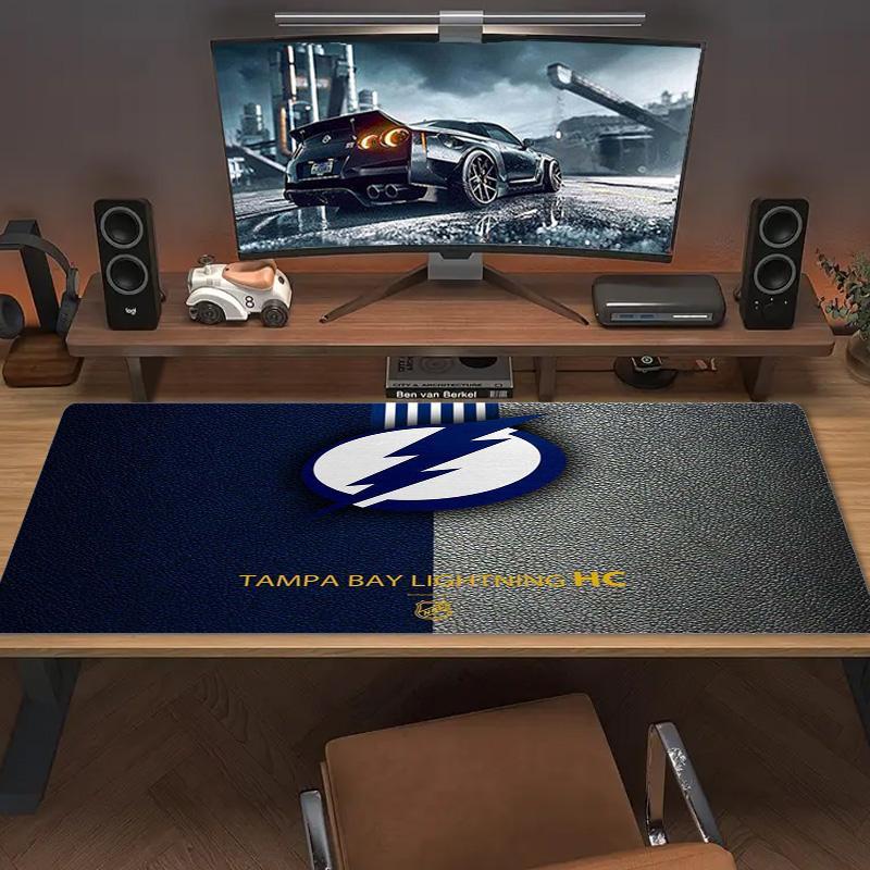 Tampa Bay Lightning Color Mouse Pad Large Gaming Table Cushion Non-slip Laptop Tablet Big Mousepad XXL Mat Mini PC Playmat With Lock edge