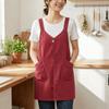 Anti-Stain Adult Apron Splash-Proof Vest-Style Apron Simple Sleeveless Apron  Catering Specific
