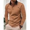 Spring and Autumn Men's Long Sleeve Business Casual Versatile Breathable Moisture Wicking Commuter Daily Top