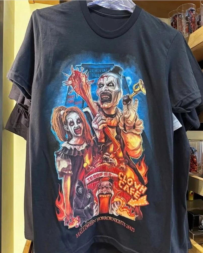 Universal Studios HHN Halloween Horror Nights 2025 Terrifier Shirt Apparel Unisex T-Shirt XXXL