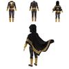 Stunning Black Adam Cosplay Costume Set For Adults And Kids