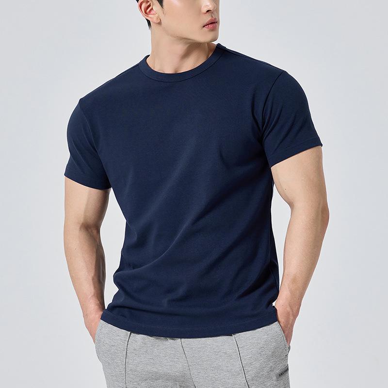 Summer Heavy Cotton Loose Round Neck T-Shirt Short Sleeve Men'S Student Couple Casual Versatile Cheap