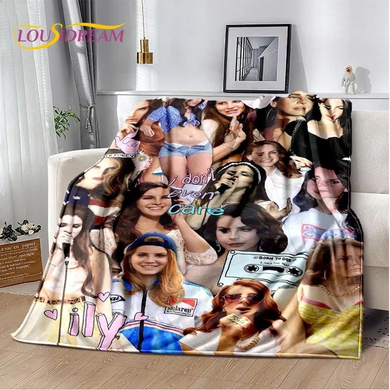Coperta HD Lana Del Rey Cantante Lizzy Grant, Morbida Coperta Plaid per Casa Camera da Letto Letto Divano Picnic Viaggio Ufficio Coperta per Bambini
