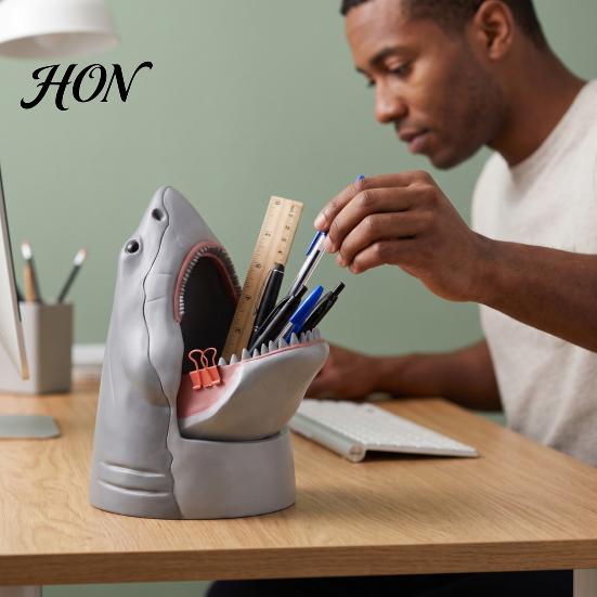 Shark Themed Box Snack Bowl Desk Organizer, Head Jewelry Candy Decorative Storage Container Box, Desktop for Home Office Party Serving Dish