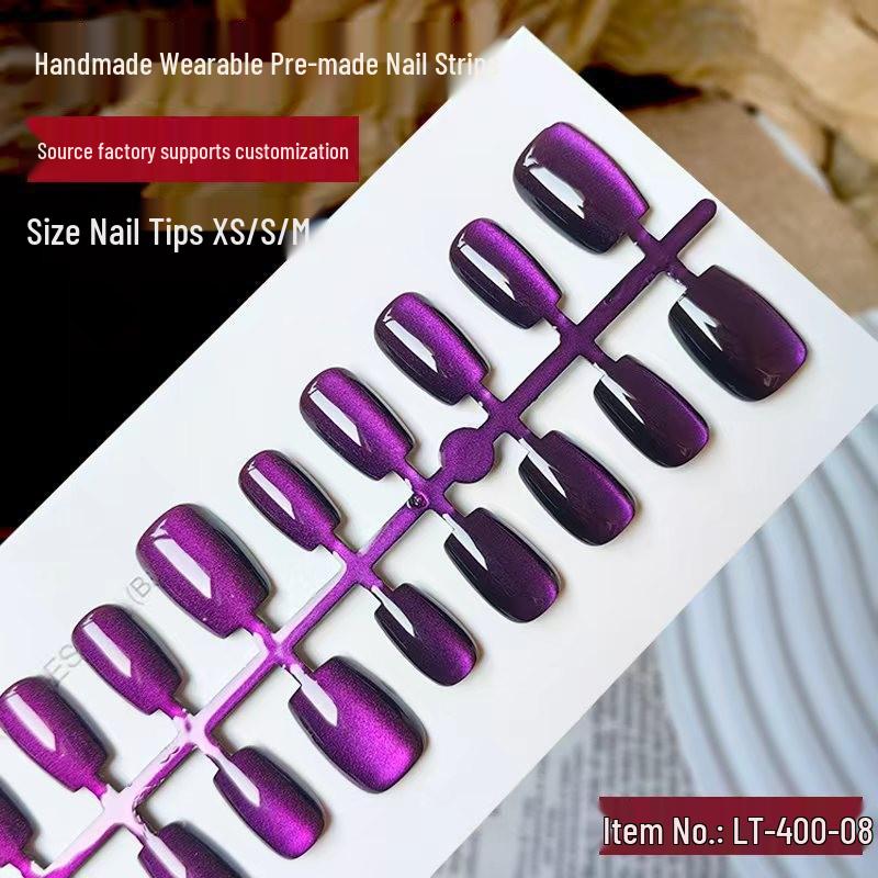 Cat Eye Manicure: 30 Hand-Painted Luxury Nail Strips