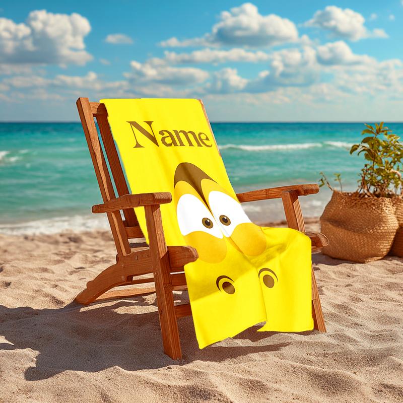 Personalized Customized Proof Beach Towel with Larva Pattern - Soft, Absorbent,quick-drying,perfect Swimming,camping&bathing