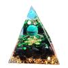 Piramide Orgonica Processo Epossidico Squisita Bella 5cm Ornamento Decorativo per Ufficio Decorazione Casa