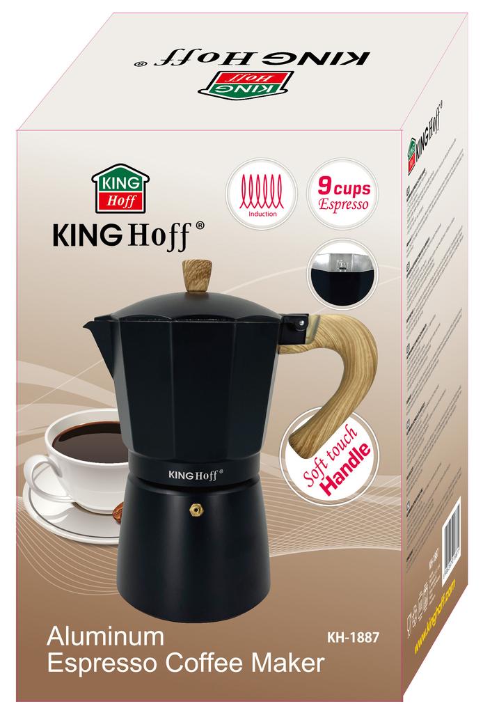 Kawiarka espresso Kafeterka ciśnieniowa KINGHOFF 450ml 9 filiżanek KH-1887