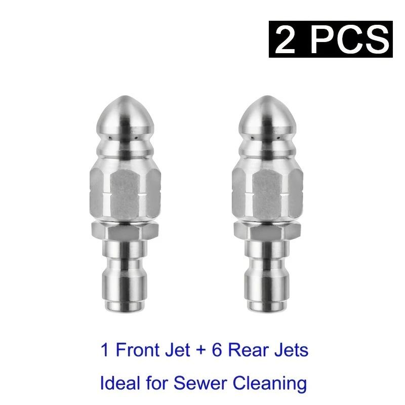 High-pressure Nozzle High-pressure Pipe Carding Nozzle - Porous Pressure Nozzle Industrial Intensity Jet Power Drainage Cleaning