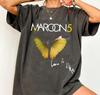 Tricou Maroon 5 Love Is Like Tour 2025, Tricou Vintage Concert, Maroon Five