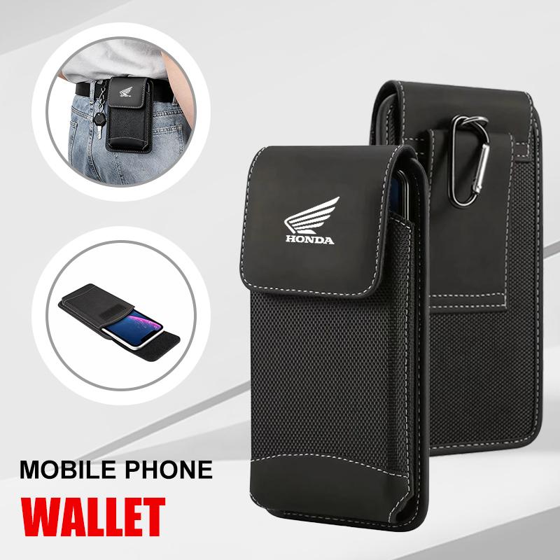 For Honda Universal Mobile Phone Waist Bag For iPhone Holster Oxford Cloth Mobile Phone Pouch Belt Clip Cover Car Key Cover LK6 