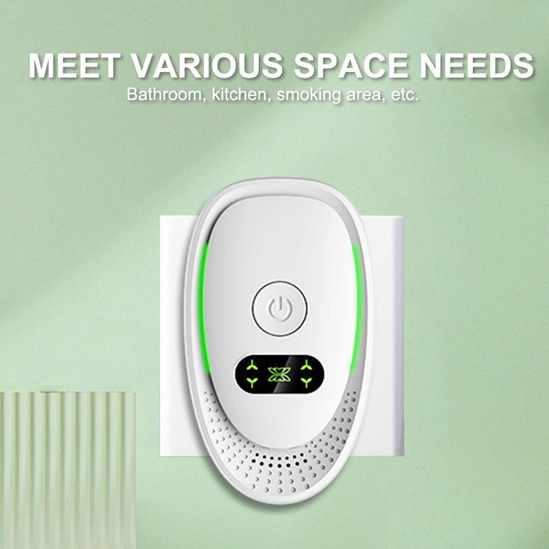 Purificador de aire enchufable US EU Generador de iones negativos Ionizador de aire Elimina polvo humo olor para hogar baño mascotas Limpiador de aire Ambientador