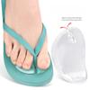 Transparente Silikon Zehentrenner Flip-Flops Vorfußpolster Rutschfest Verschleißfest Vordere Hälfte Polster für Sandalen