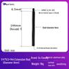 Aluminum Alloy Tripod Extension Rod with 1/4 Screw and 3/8 Interface for Light Stands and Camping