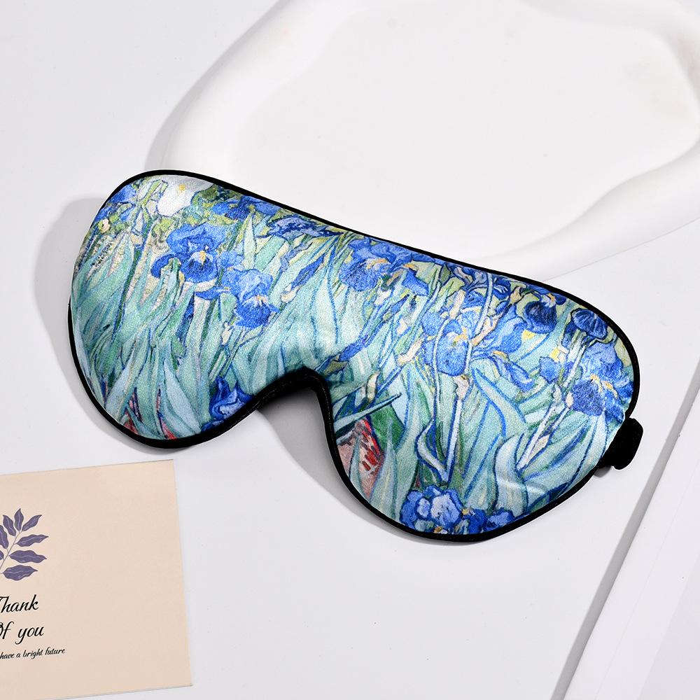 Van Gogh Sonnenblumen-Schlafaugenmaske – Retro, lichtblockierend, tragbar, hochwertig