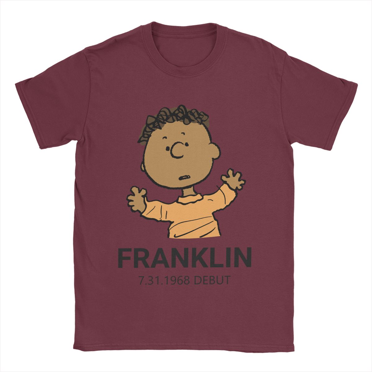 

Смішна футболка Franklin Look Snoopy для чоловіків З круглим вирізом 100% Бавовна Футболка З коротким рукавом Футболка З графічним принтом Одяг M