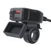 Double  USB Motorcycle Phone Charger 6.8A Fast Charging with Voltmeter Waterproof Motorcycle USB Charger Simple Installs