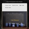Shangqi Blue & White Porcelain Tea Set - Myriad Flowers 15-Piece Deluxe