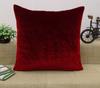Home D Cor Dekokissen Solid Maroon Dekorativer Samt-Kissenbezug – Wählen Sie