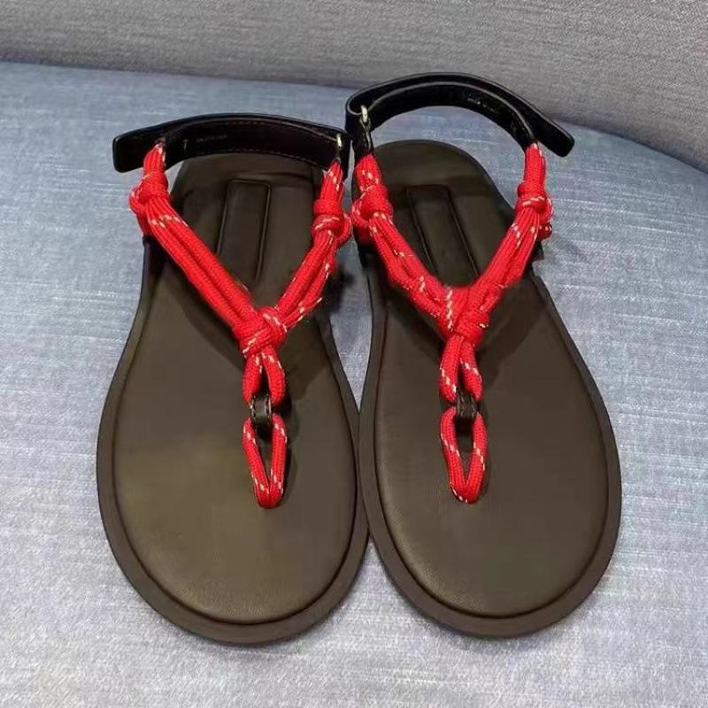 

Sparkling rhinestone flat bottom rope knot versatile toe wear flip-flops women s models 40