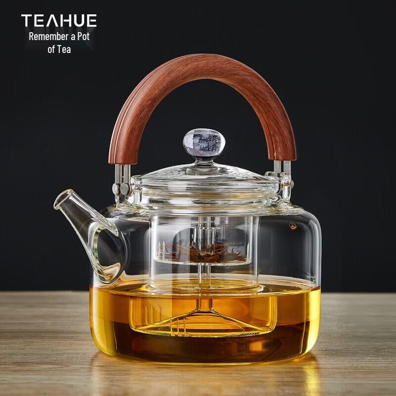 YIHUTEA High-Temperature Resistant Glass Heating Teapot