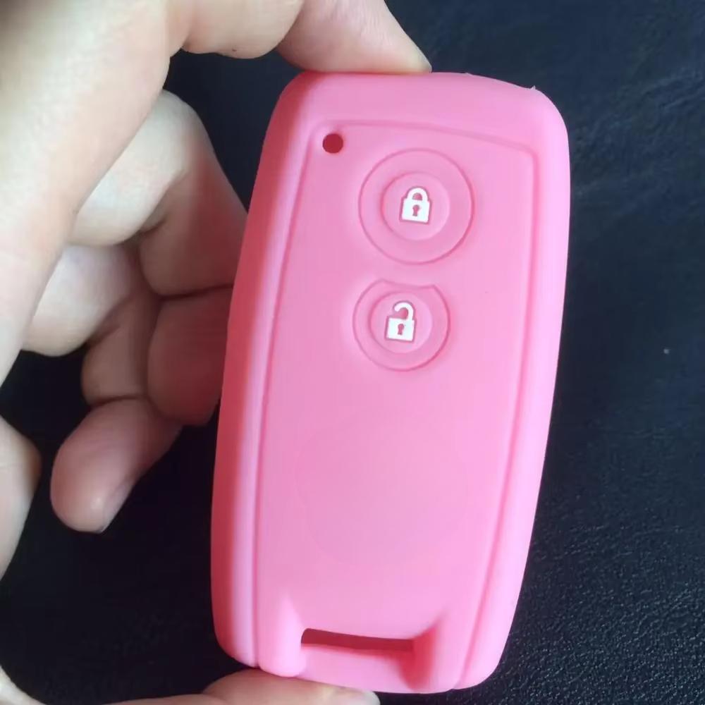 silicone rubber key cover case protect shell holder for SUZUKI Swift Sport SX4 SCORSS grand vitara 2 button key case