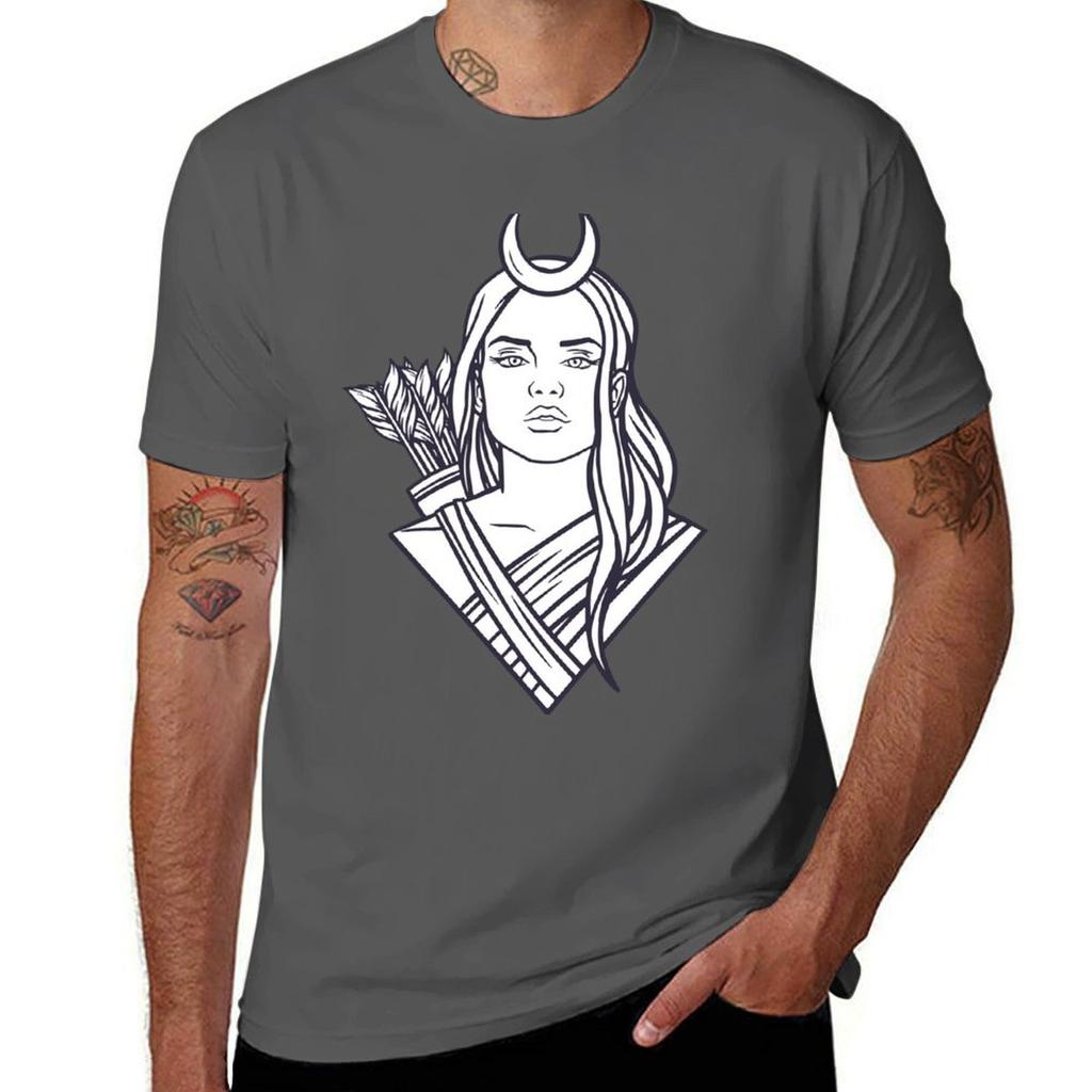 Goddess Artemis - Ancient Greek Mythology T-Shirt T Shirts for Man Cotton Men T Shirt Cotton 100% T-Shirt