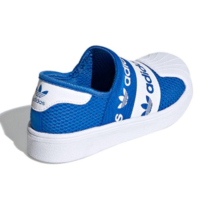 Adidas Originals Superstar Smr 360 C Non-Slip Low-Top Kids Skate Shoes Kids Sneakers Blue White FV7609
