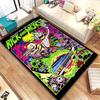 Ricky and Morty pattern rug, digitally printed non-slip decorative rug, a housewarming gift for family and friends.