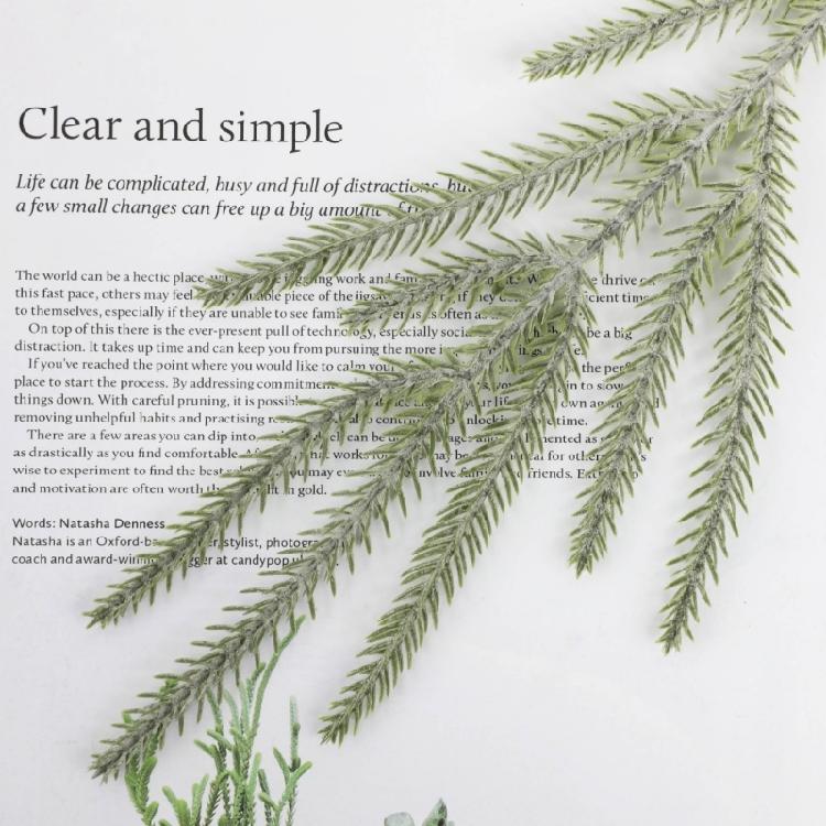 40 Count Pine Twigs Natural Looking Holiday Greeneries Portable Design Efficient Christmas Craft Supplies