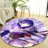 1pc Genshin Impact Beelzebul1 Design Printed Area Round Carpet for Bedroom Living Room Home Decor Rugs Mat Non Slip Mat Rug for Bedside