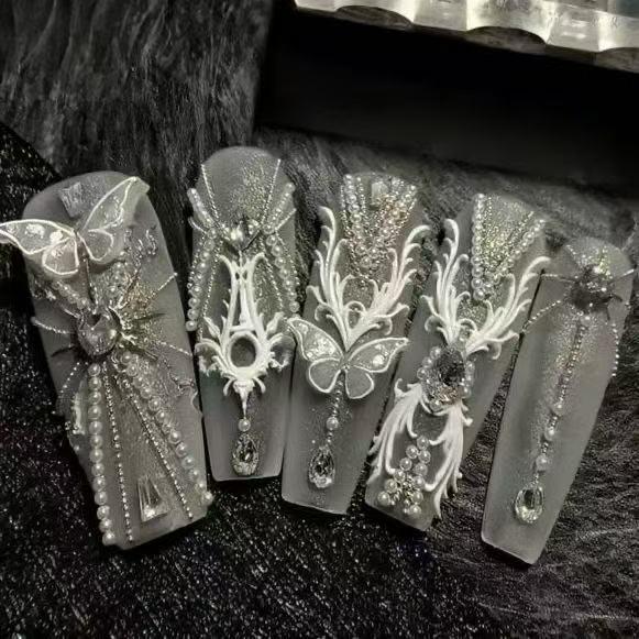 3D Nail Art Silicone Mold: Chinese Style High Transparency Bed Canopy