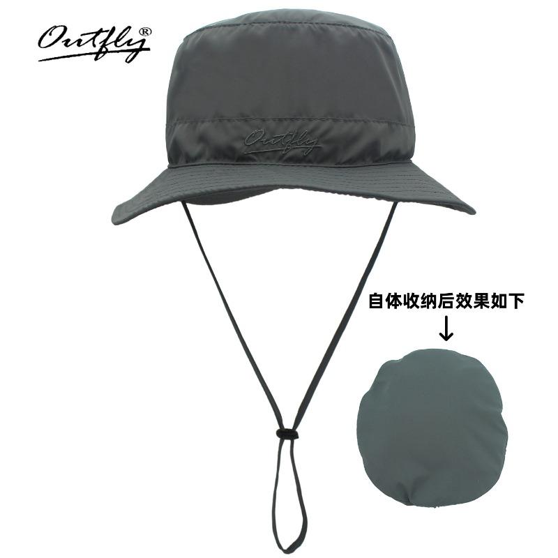 Camping Foldable Wallet Bucket Hat Quick Drying Light Outdoor Hat Sun Protection Sun Hat Mountaineering Fishing Hat Men