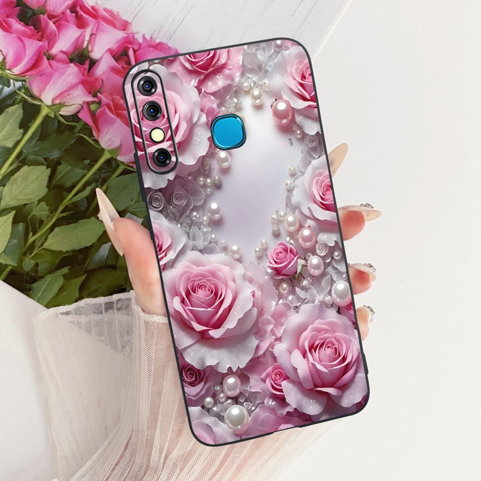 Phone Case For Infinix Hot 8 Cover Cute Cat Luxury Fashion Funny Painted Casing For Infinix X650C X650B X650D