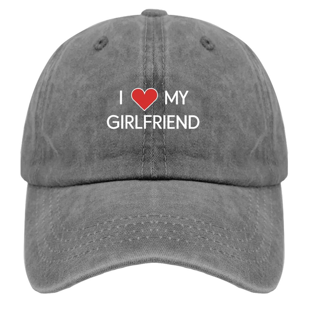 I Love My Girlfriend Ball caps Vintage Cotton Washed Baseball Caps Women Men Cap Hats Spring Summer Hip Hop Casquette Gorras