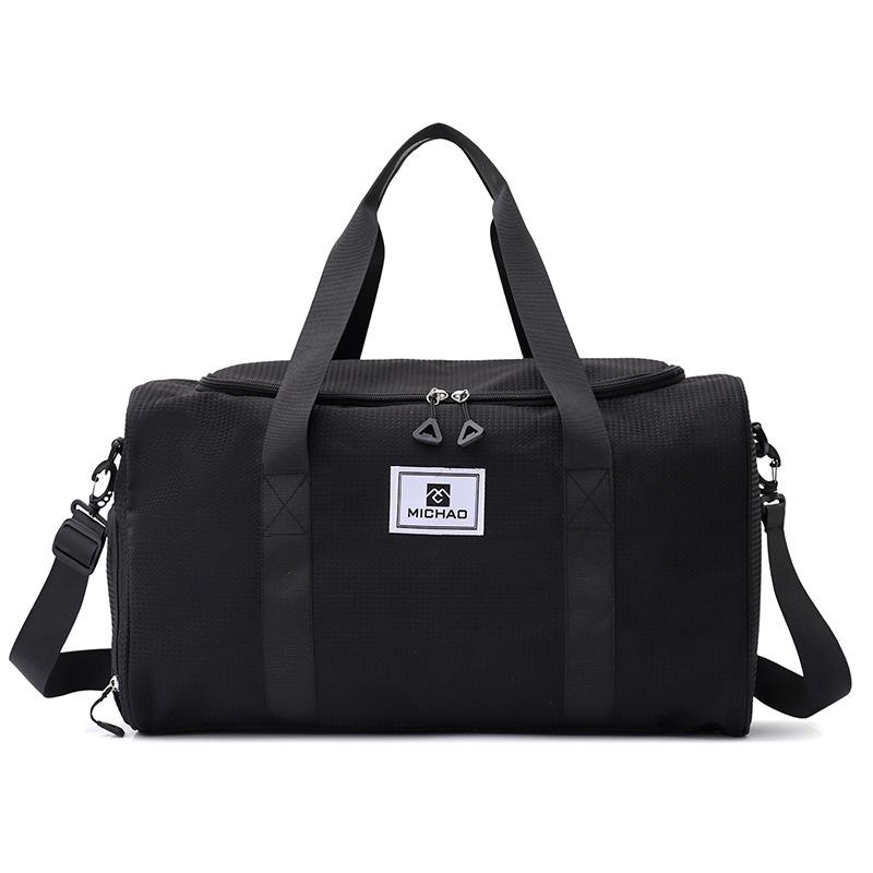 

Short business trip, large capacity with suitcase, shoe compartment can be set,tie rod travel bag, sports portable fitness, breathable and lightweight чорний
