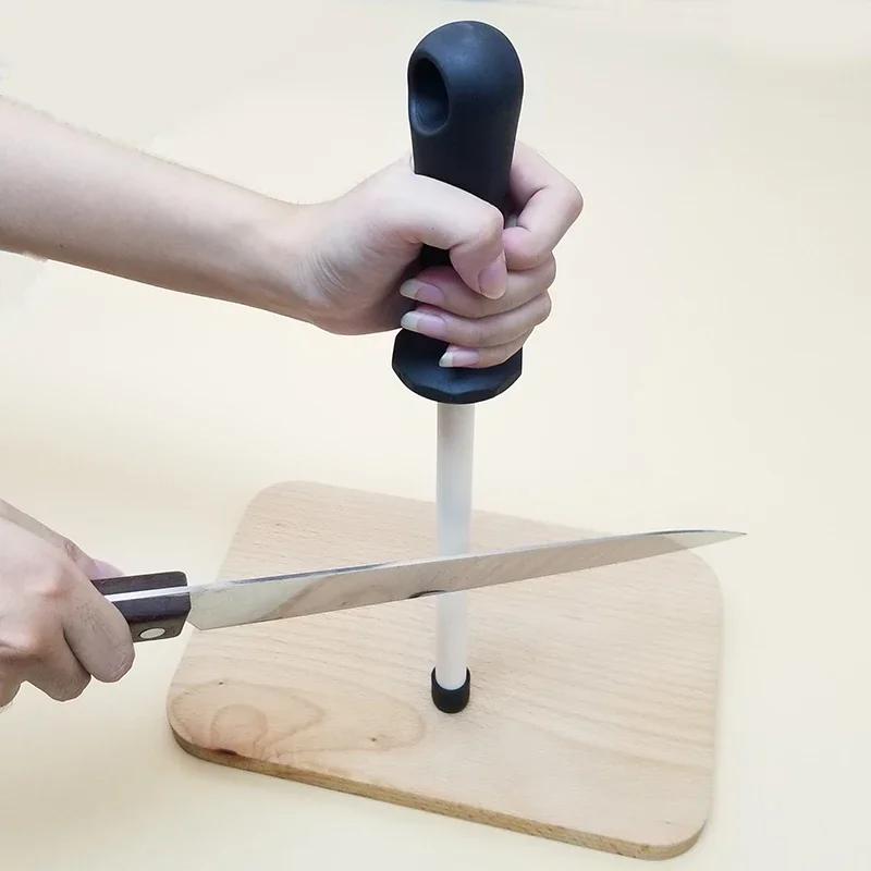 Knife Sharpener Bar Ceramic Rod Used for Chef Steel Knife Kitchen Assistant Musat Knife Sharpener Sharpening Household Sharpener