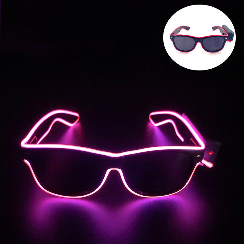 

New type Electronic Luminous Glasses Multicolor Glamorous Eyeglasses Party Glow Glasses Holiday Light Up Supplies