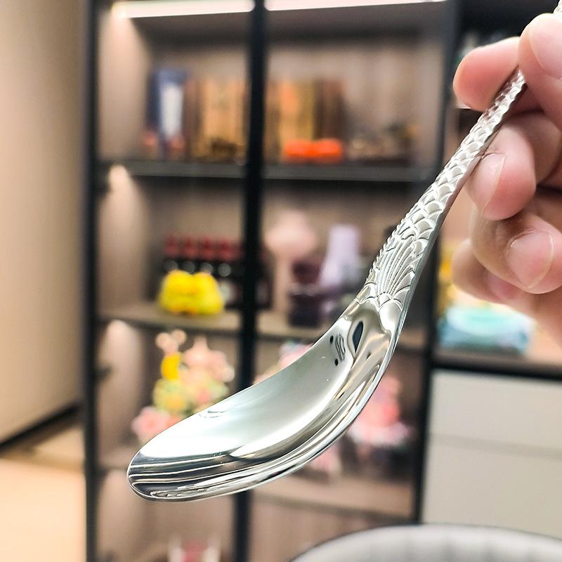2 ks Nerezová ocel Kreativní Rybí ocas Jídelní lžíce Vidlička Jídelní lžíce Obličej Dětská vidlička Dezertní Ovocná vidlička Sada nádobí