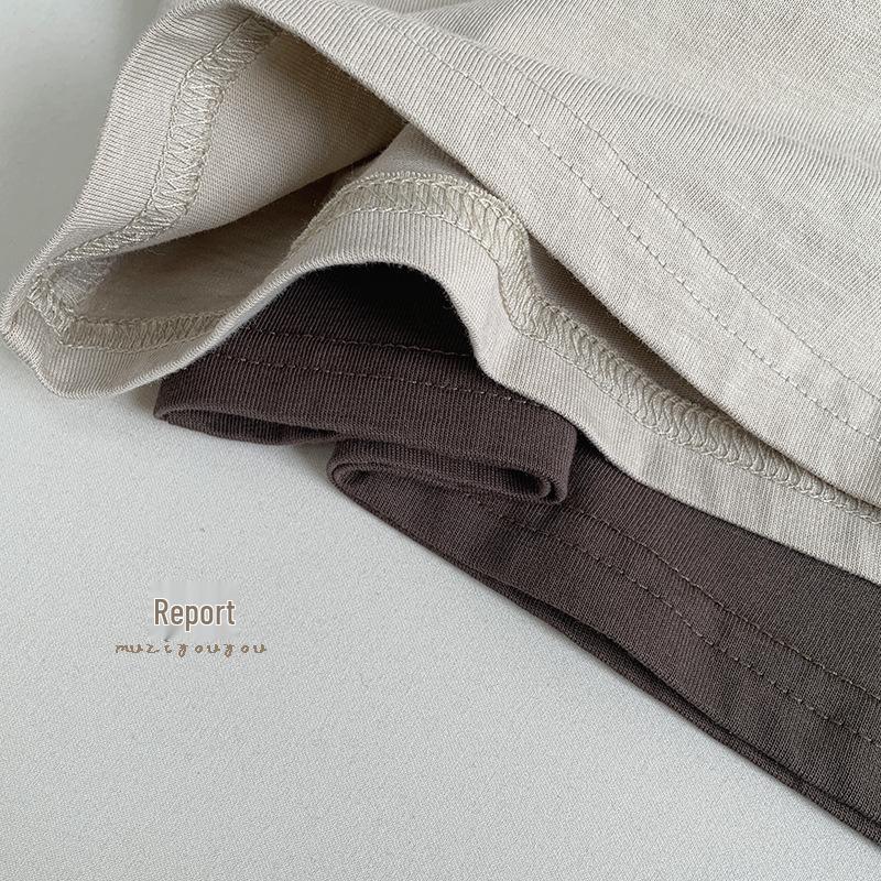 Korean-Style Children's Short-Sleeve T-Shirt (2025): Summer Fashion for Boys, Girls, and Babies