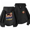 Kids Boy Girl Zip Hoodie Tops Casual Sweatshirt Boys Girls Letter Autumn Trendy Outerwear