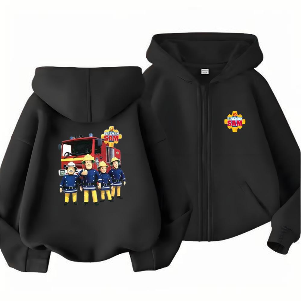 Kids Boy Girl Zip Hoodie Tops Casual Sweatshirt Boys Girls Letter Autumn Trendy Outerwear