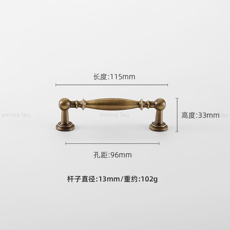 Vintage Brass Furniture Pull Handles Bronze Long Bar Cabinet Door Handles Drawer Knob For Kitchen Wardrobe Cupboard Pulls