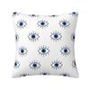 Custom Mediterranean Evil Eye Luxury Pillow Cover Home Decorative Turkish Amulet Culture Cushions for Sofa