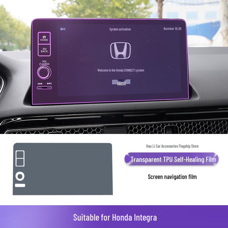 Honda Integra 22-25 Gear Shift Sticker: Transparent TPU Protective Film for Interior.