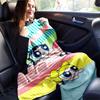 1pcPowerpuff Plush Throw Blanket - Soft and Cozy for All Seasons - Perfect Gift IdeaA043038m