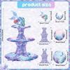 Convenient 3Tier Cupcake Stand Portable Cake Stand Convenient Cardboard Cupcake Tiers Stands for Different Gatherings