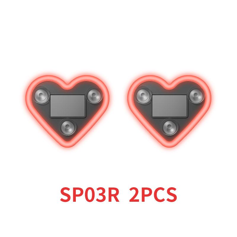 Automotive solar car interior heart-shaped neon light atmosphere light decoration LED car window glowing heart atmosphere light